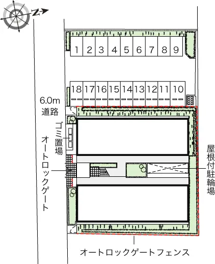 ★手数料０円★富田林市青葉丘　月極駐車場（LP）